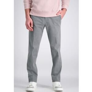 NEW HAGGAR Men's Iron Free Premium Khaki Straight Pant Size 36 X 32